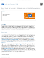 New World Screwworm Outbreak Moves into Northern Mexico January 20 2026 1230 PM ET