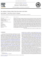 An Analysis of Injury Claims from LowSeam Coal Mines article