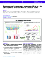 Environmental Exposures Are Important Risk Factors for Advanced Liver Fibrosis in African American Adults