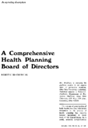 A Comprehensive Health Planning Board Of Directors
