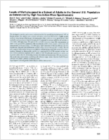 Levels of methyleugenol in a subset of adults in the general US population as determined by high resolution mass spectrometry