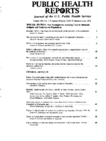 Public Health Rep  v 106 no 1  table of contents