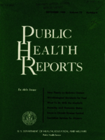 Public Health Reports  v 75  no 9  cover