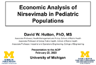 Economic analysis of Nirsevimab in pediatric populations