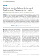 Electronic Nicotine Delivery Systems and CardiovascularCardiometabolic Health