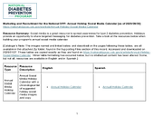 Marketing and Recruitment for the National DPP Annual Holiday Social Media Calendar Resources