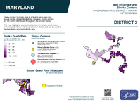 MD Congressional District 03 Stroke and Stroke Centers Map 119th Congress