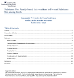 Substance Use Familybased Interventions to Prevent Substance Use among Youth
