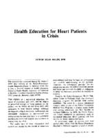 Health education for heart patients in crisis