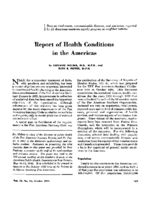 Report of health conditions in the Americas