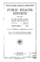 Public Health Reports  v 44 no 49  cover