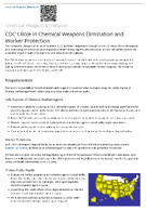 Chemical Weapons Elimination CDCs Role in Chemical Weapons Elimination and Worker Protection