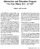 Information and education program To Free Metro DC of VD