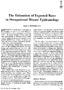 The estimation of expected rates in occupational disease epidemiology