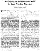 Developing an ordinance and code for food vending machines