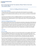 Increasing Appropriate Vaccination Home Visits to Increase Vaccination Rates