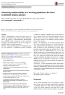 Measuring multimorbidity in a working population the effect on incident sickness absence