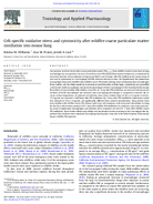 CellSpecific Oxidative Stress and Cytotoxicity After Wildfire Coarse Particulate Matter Instillation into Mouse Lung