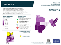 AL Congressional District 04 Stroke and Stroke Centers Map 118th Congress