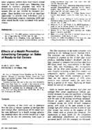 Effects Of A Health Promotion Advertising Campaign On Sales Of ReadyToEat Cereals