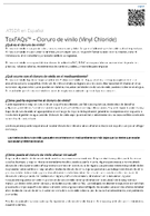 ToxFAQs  Cloruro de vinilo Vinyl Chloride