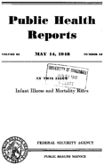 Public Health Reports  v 63 no 20  cover