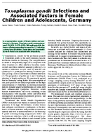 Toxoplasma gondii Infections and Associated Factors in Female Children and Adolescents Germany