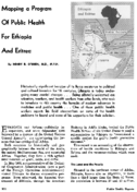 Mapping a program of public health for Ethiopia and Eritrea
