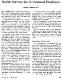 Health services for government employees