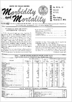 Morbidity and Mortality Weekly Report Vol 19 No 46 week ending November 21 1970