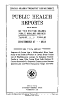 Public Health Reports  v 48 no 46  cover