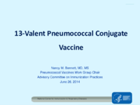 13valent pneumococcal conjugate vaccine