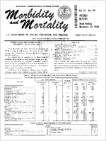 Morbidity and Mortality Weekly Report Vol 17 No 48 week ending November 30 1968