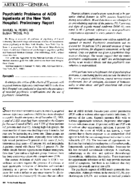 Psychiatric problems of AIDS inpatients at the New York Hospital preliminary report