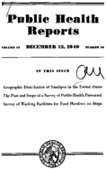 Public Health Reports  v 55 no 50  cover