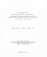 Combined Undergraduate and Graduate Training Program