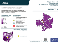 OH Congressional District 03 Stroke and Stroke Centers Map 119th Congress