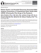Patient Factors and Hospital Outcomes Associated with Atypical Presentation in Hospitalized Older Adults with COVID19 During the First Surge of the Pandemic