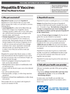 Hepatitis B Vaccine What You Need to Know 2025