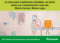 Cuidndome  Pster sobre adherencia