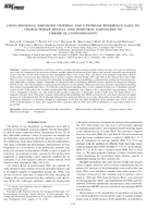 Using Regional Exposure Criteria and Upstream Reference Data to Characterize Spatial and Temporal Exposures to Chemical Contaminants