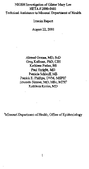 Health Hazard Evaluation Report NIOSH Investigation of Gilster Mary Lee HETA  20000401 Technical Assistance to Missouri Department of Health Interim Report