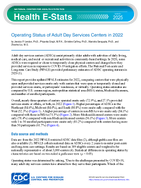 Operating status of adult day services centers in 2022