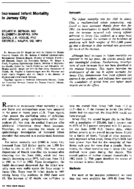 Increased infant mortality in Jersey City