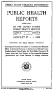 Public Health Reports  v 51 no 3  cover
