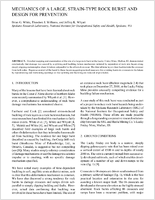 Mechanics of a Large StrainType Rock Burst and Design for Prevention