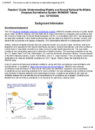 Readers Guide Understanding Weekly and Annual National Notifiable Diseases Surveillance System WONDER Tables rev 12102024