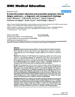 A trainthetrainer education and promotion program chronic fatigue syndrome  a diagnostic and management challenge