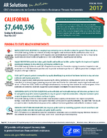 CDCs Investments to Combat Antibiotic Resistance Threats Nationwide California Fiscal Year 2017