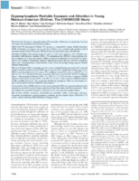 Organophosphate Pesticide Exposure and Attention in Young MexicanAmerican Children The CHAMACOS Study